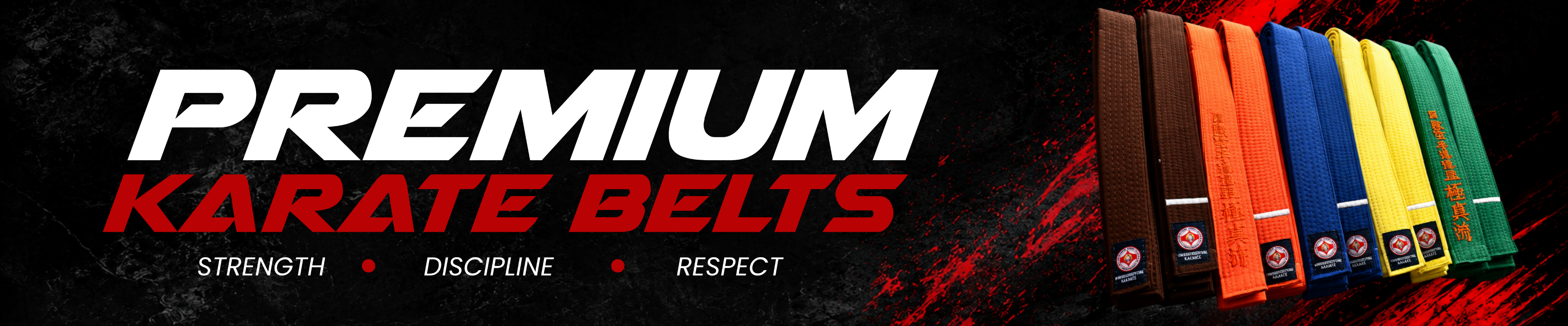Premium Karate Belts Banner